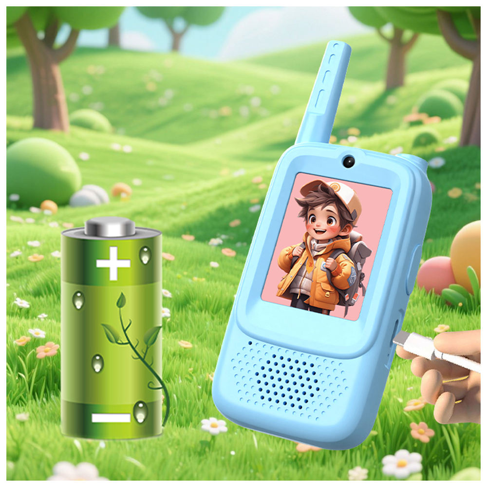 Walkie Talkies Video Toys for Kids, 2 Pack Rechargeable Video Intercoms for Kids Outdoor and Outdoor Toys for Gaming