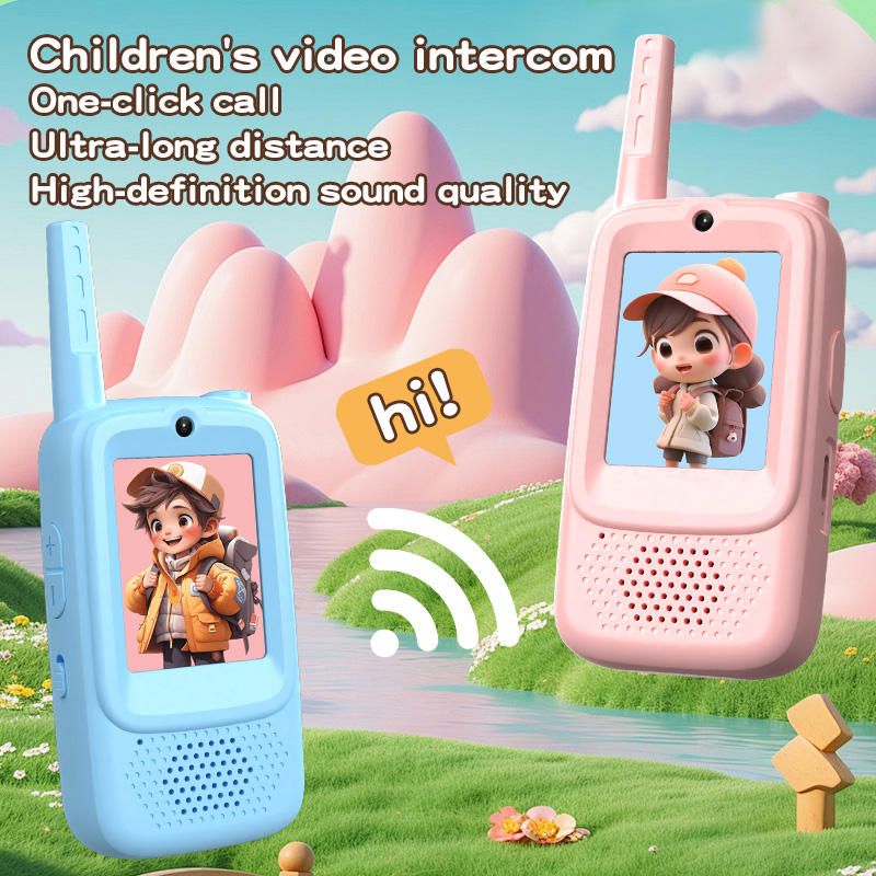 Walkie Talkies Video Toys for Kids, 2 Pack Rechargeable Video Intercoms for Kids Outdoor and Outdoor Toys for Gaming