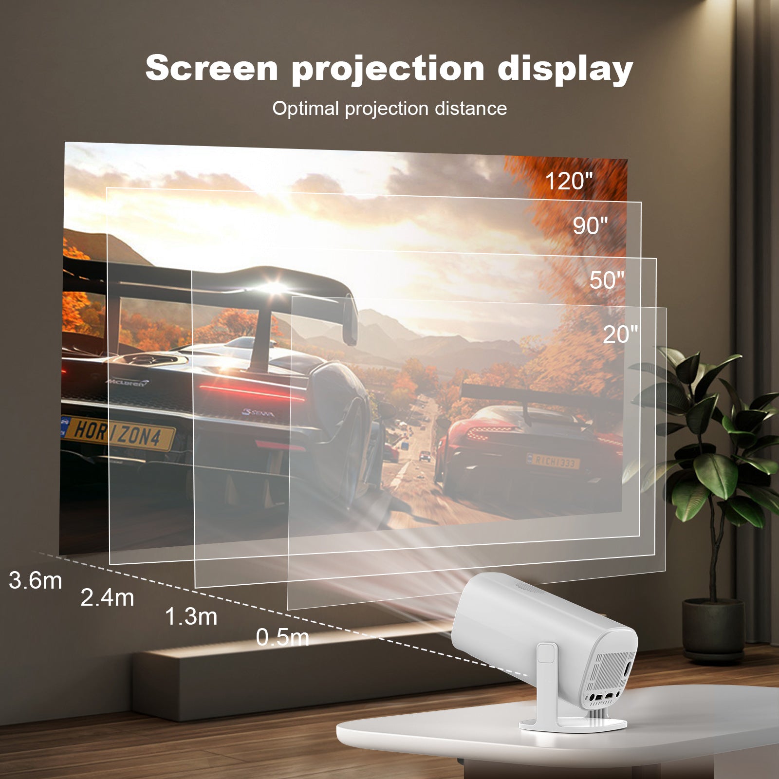 P30 Max projector with Games console 720P LCD