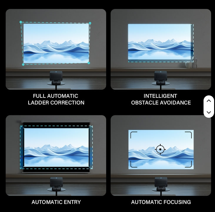 P50 Max 1080P Physical Resolution 800 Lumen Ultra HD Home Projector for Gaming